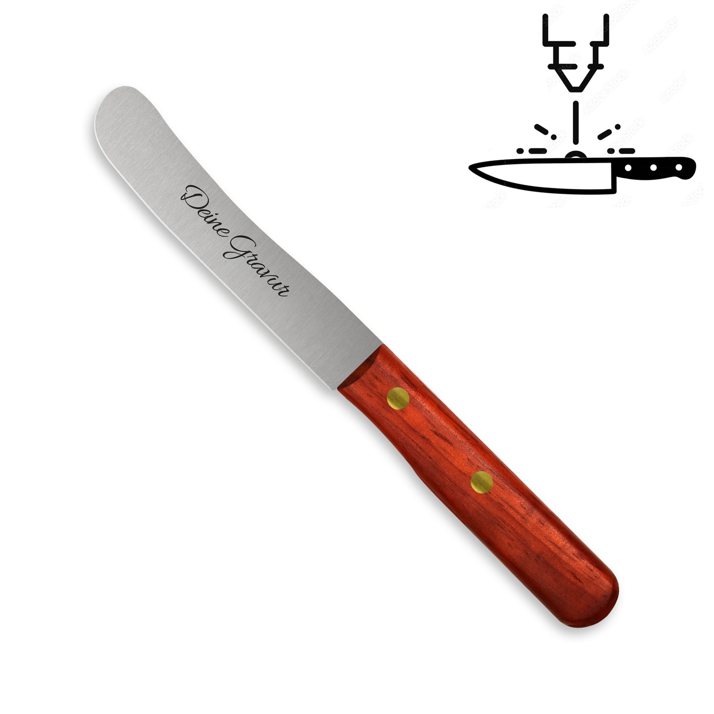 Buckelsmesser / Frühstücksmesser - Eigene Gravur