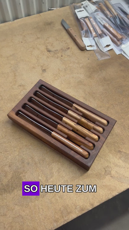 Fundstück: Buckelsmesser 5er Set Olive